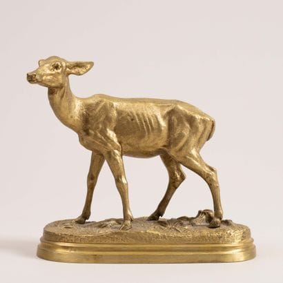 Alfred DUBUCAND (1828–1894)

 Doe

Bronze...