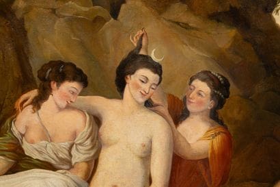 Ecole française du XVIIIe siècle,
La toilette...