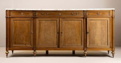 Louis XVI-style sideboard in mahogany and...