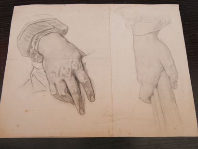 19th-Century French School
Study of a Hand
Graphite...