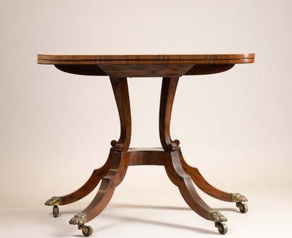 A game table with a broken-top design made...