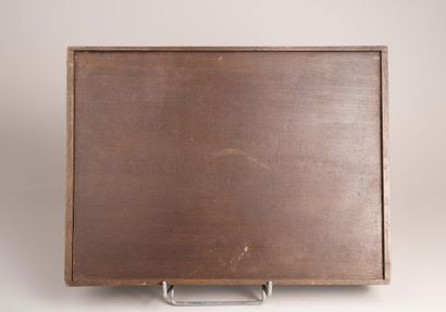GALLE, Emile
Two-handled serving tray made...