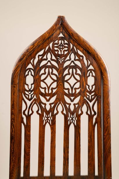 Chair with a flat back in the “cathedral”...