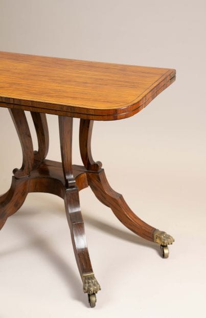 A game table with a broken-top design made...
