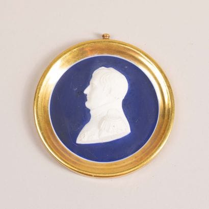 SEVRES, in the style of 

Porcelain medallion...