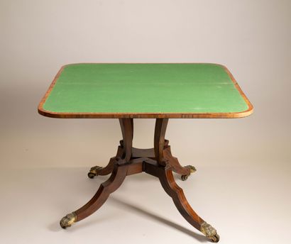 A game table with a broken-top design made...