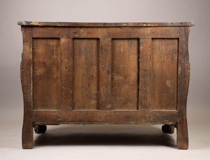 Chest of drawers with beveled sides and a...