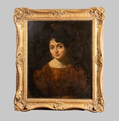 Ecole française du XIXe siècle 
Portrait...