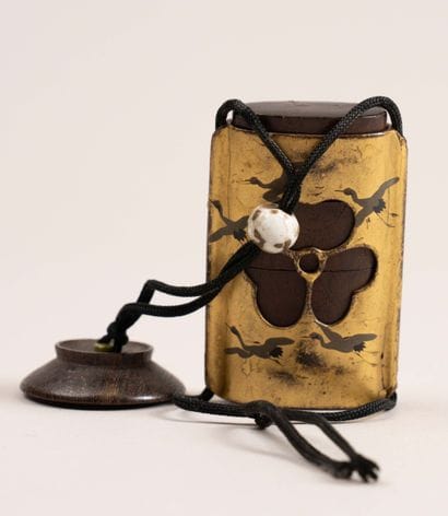 JAPAN, 19th century 

Gilded lacquer inro...