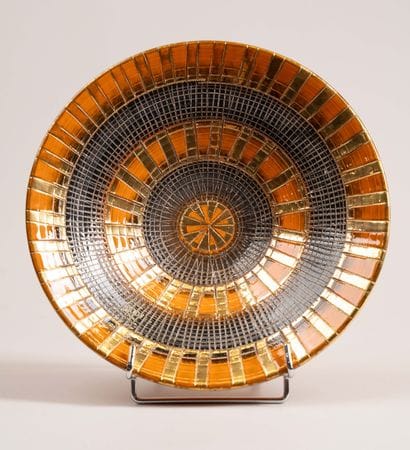 Aldo Londi for Bitossi - Glazed ceramic dish...