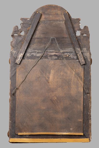 Mirror with a molded, carved, and gilded...