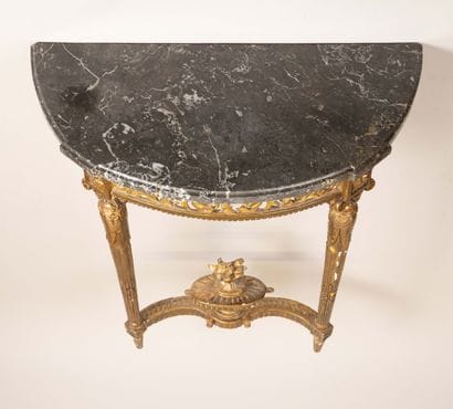 Console d’applique de forme demi-lune en...