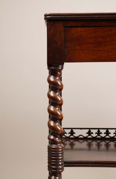A quadrangular sideboard at counter height,...