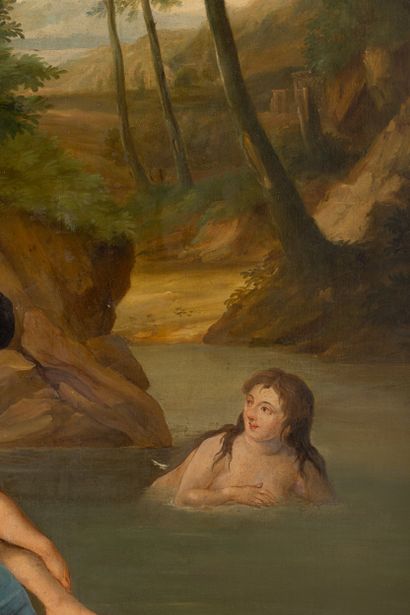 Ecole française du XVIIIe siècle,
La toilette...