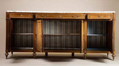 Louis XVI-style sideboard in mahogany and...