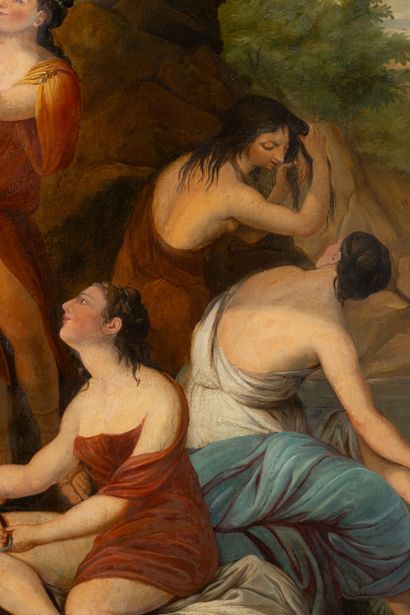 Ecole française du XVIIIe siècle,
La toilette...