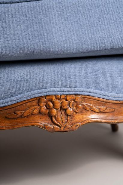 Paire de bergères à dossier cabriolet en...