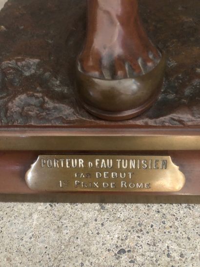 Marcel DEBUT (1865–1933)
Tunisian Water Carrier
Bronze...