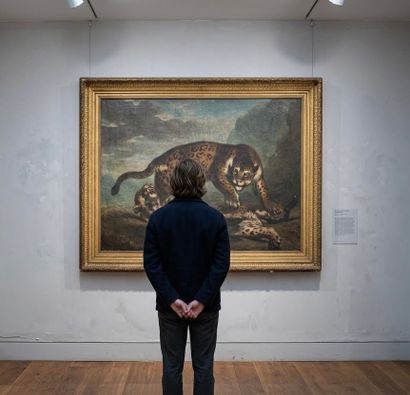 Pierre ANDRIEU (1821-1892)
Deux jaguars
Huile...