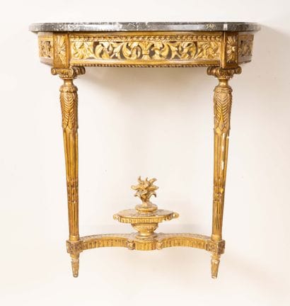 Console d’applique de forme demi-lune en...