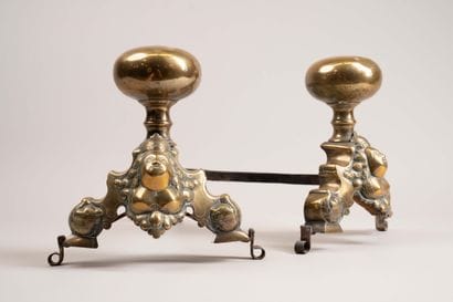 Pair of andirons known as 