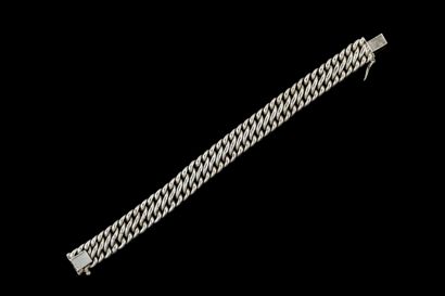 Bracelet maille gourmette en argent (800...