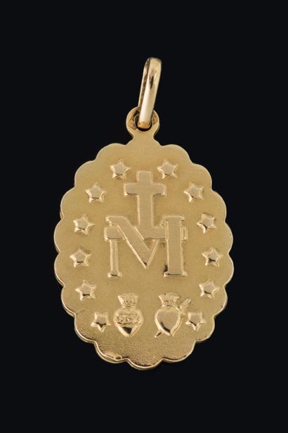 Médaille ovale vierge miraculeuse de la rue...