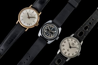 Set of three watches: 
- A men's ZENITH in...