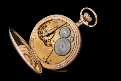 ELGIN. 385-millièmes/9k pocket watch. 
Weight:...