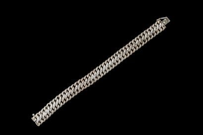 Bracelet maille gourmette en argent (800...