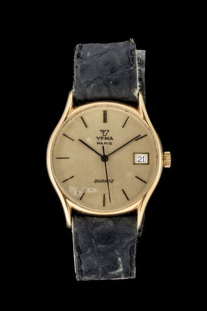 YEMA PARIS. Men’s watch with a yellow gold...