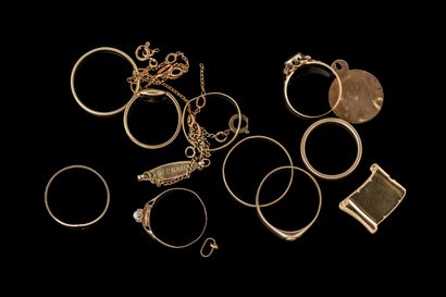 Lot de bijoux accidentés et avec manques...