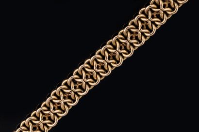 Bracelet souple en or jaune (750 millièmes)....