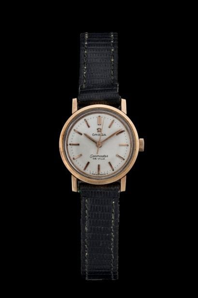 OMEGA. Seamaster ladies' dress watch, yellow...