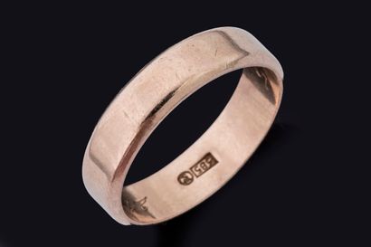 Rose gold ring (585 parts per thousand /...