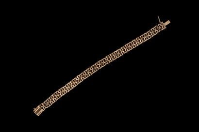 Bracelet souple en or jaune (750 millièmes)....