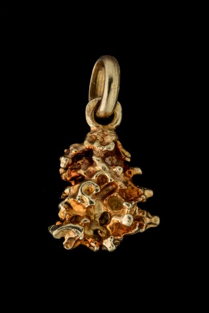Pendentif pépite en or jaune (750 millièmes)....