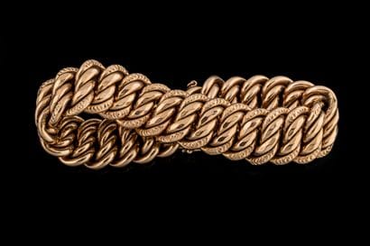American-style bracelet in yellow gold (750...