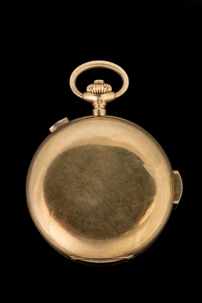 Yellow gold (750) savonnette pocket watch....
