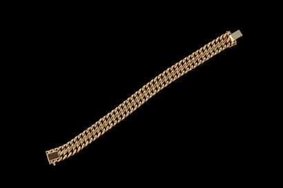 Bracelet maille américaine en or jaune (750...