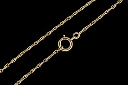 Small watch chain, known as a “giletière,”...