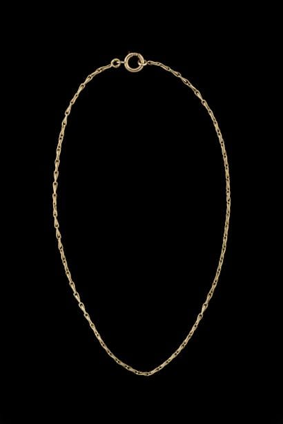 Small watch chain, known as a “giletière,”...