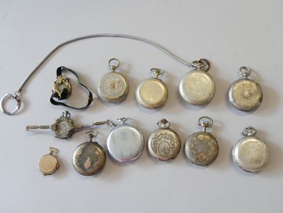 Batch of gousset and collar watches