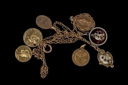 Set of used jewelry: Virgin Mary and Gallia...
