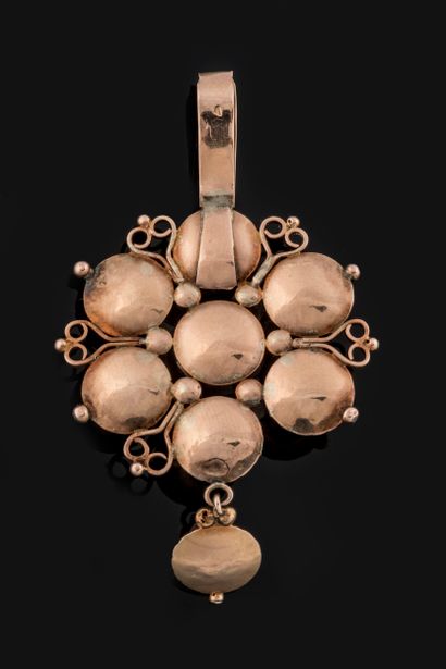 Rare Auvergnat pendant from Le Puy en Velay...