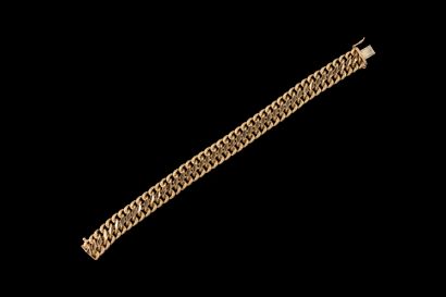 Bracelet maille américaine en or jaune (750...