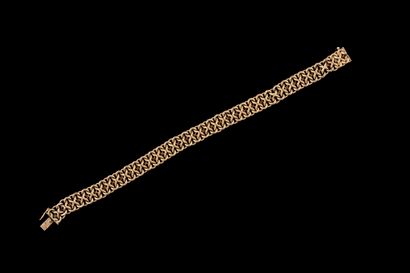 Bracelet souple en or jaune (750 millièmes)....