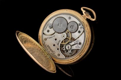 OMEGA. Pocket watch with yellow gold (750)...