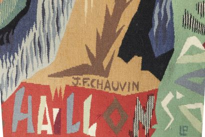 J.F. CHAUVIN (XXe SIECLE) PEINTRE-CARTONNIER...