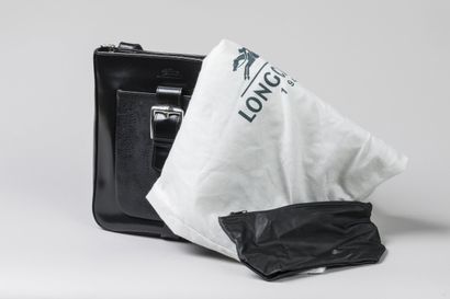 LONGCHAMP
Sac vintage en cuir box noir bandoulière,...